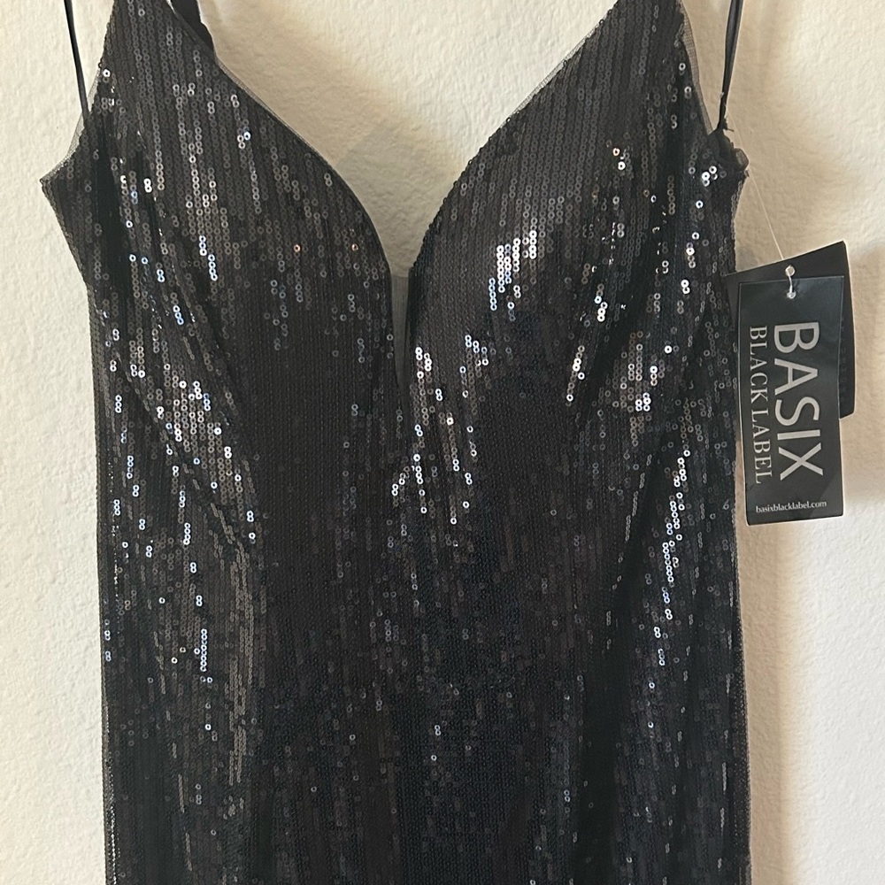 Black Sequin Formal Dress